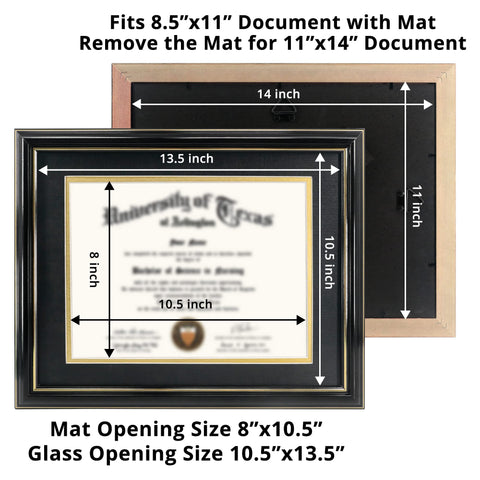 GraduationMall rear view with hanging hardware offering vertical or horizontal mounting benefit