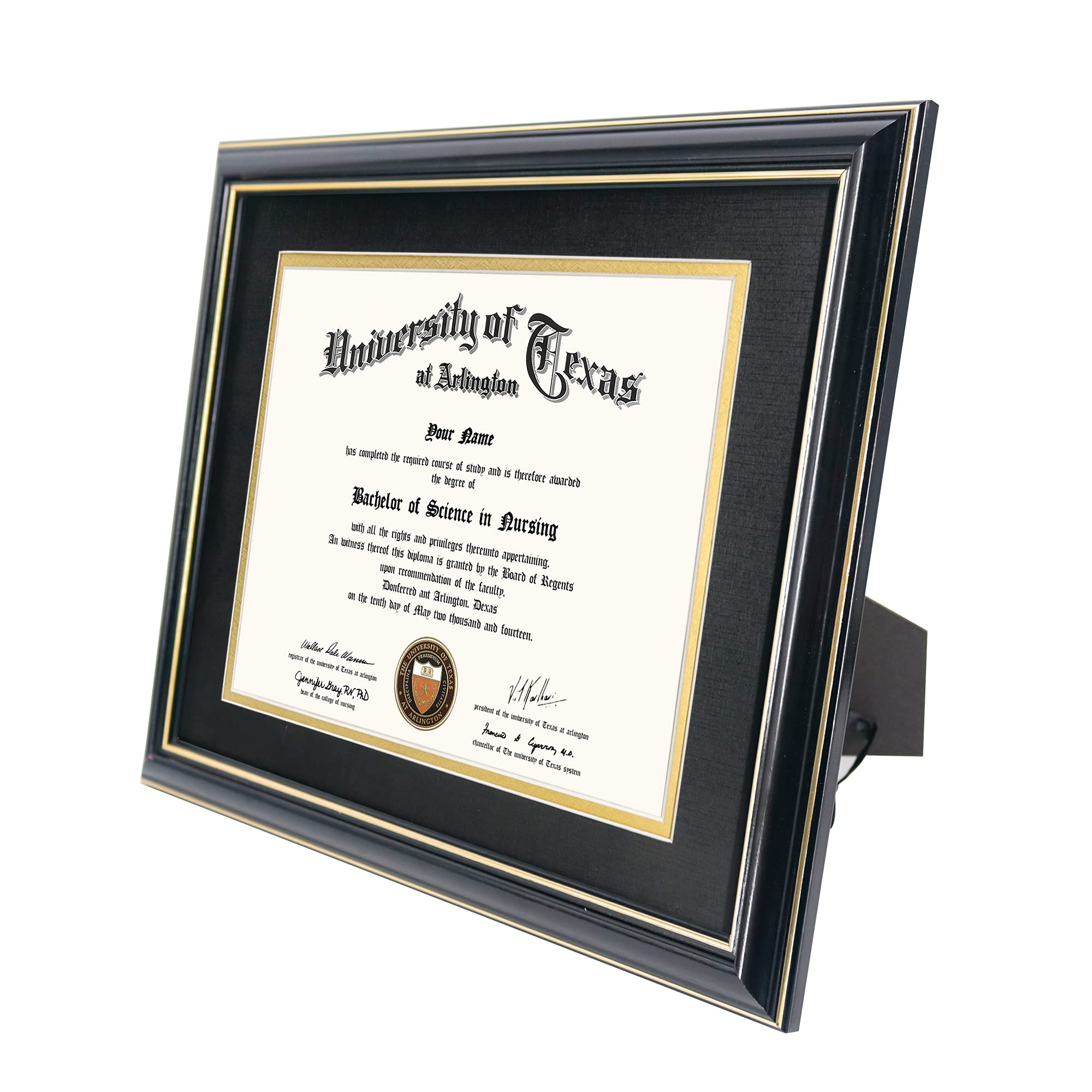 GraduationMall close-up of gold bead trim and glossy black wood highlighting refined detail