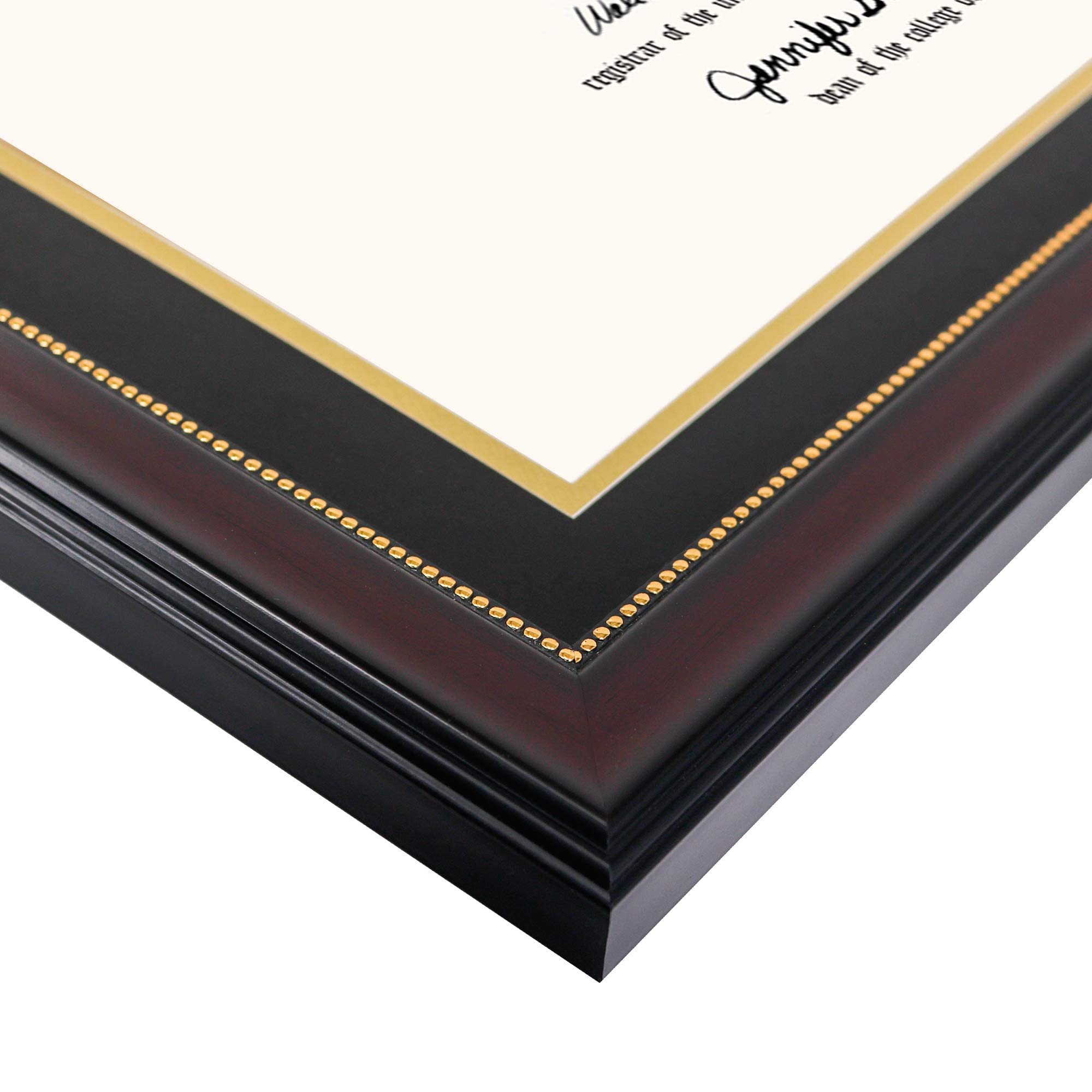 GraduationMall frame displayed with two diplomas showing tidy paired presentation