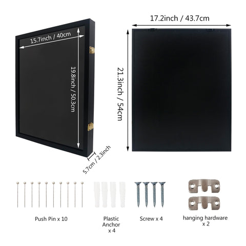 GraduationMall woven fabric interior with included stick pins for secure mounting