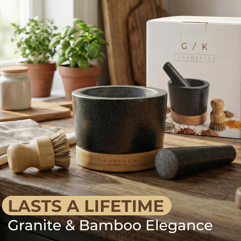 Gramercy set on kitchen counter in lifestyle scene encouraging daily use