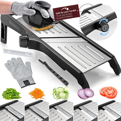 Gramercy LITE front view showing compact slicer and dial benefit: easy setup