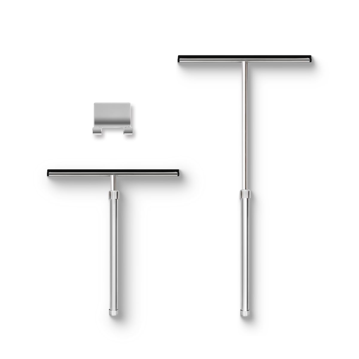 Grand Fusion squeegee front view showing chrome frame and 10 inch blade for streak-free glass