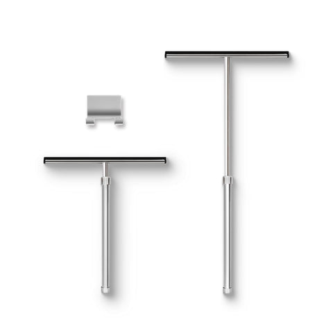 Grand Fusion squeegee front view showing chrome frame and 10 inch blade for streak-free glass