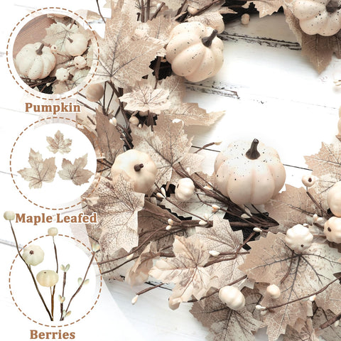 Grandeal foldable half-wreath collapsed for compact, easy storage