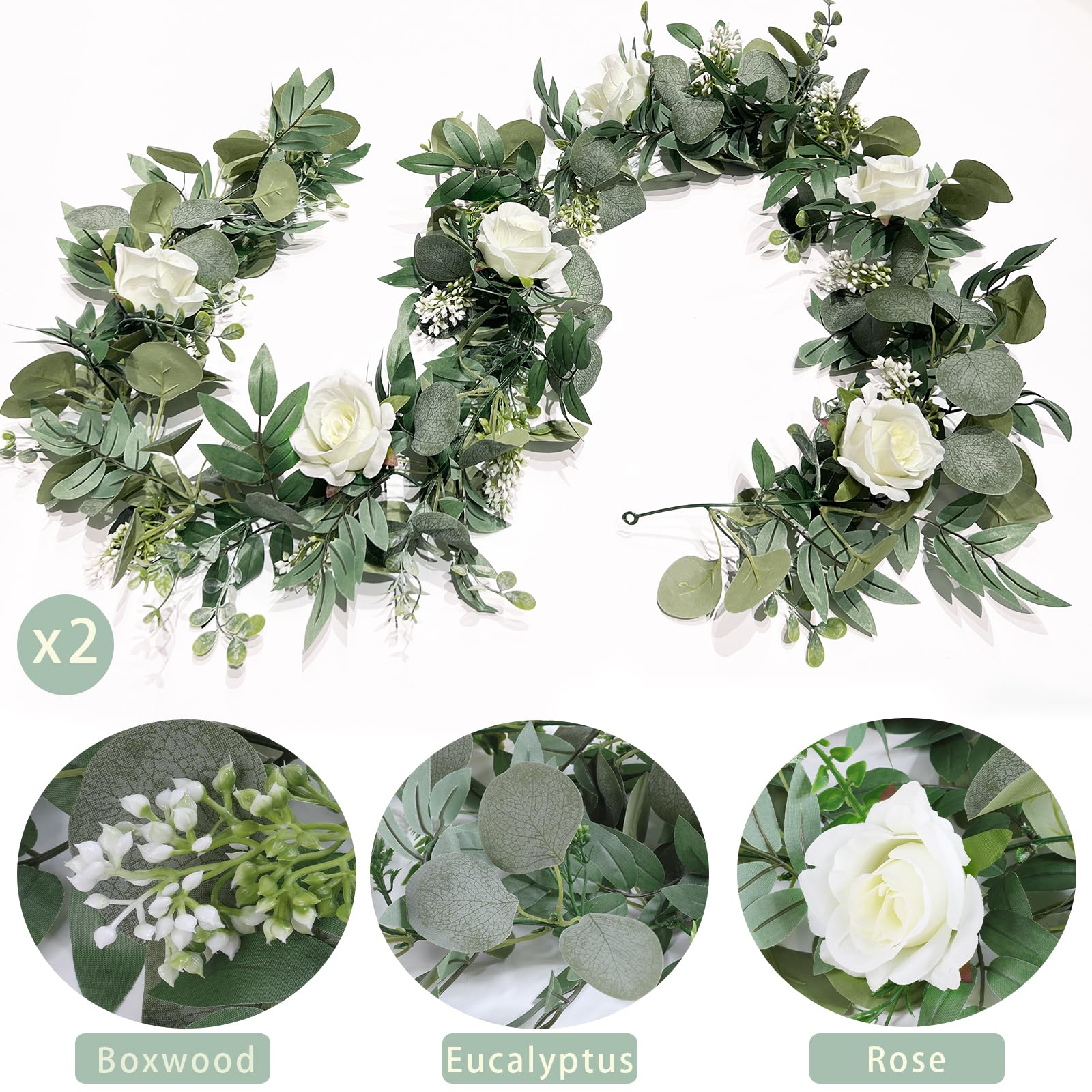 Grandeal garlands used as table runner centerpiece showing instant polished presentation