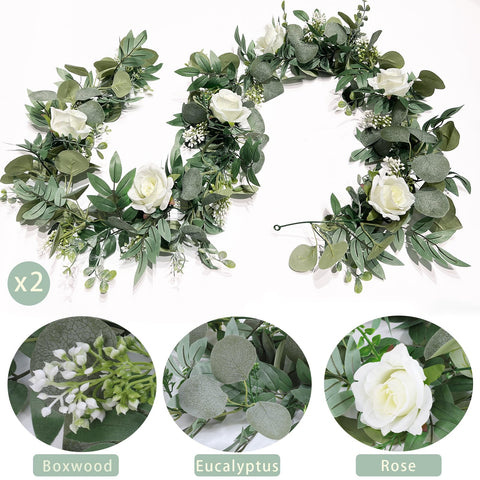 Grandeal garlands used as table runner centerpiece showing instant polished presentation