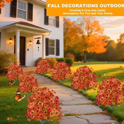 Grandeal topiary in decorative pot on porch for instant seasonal style