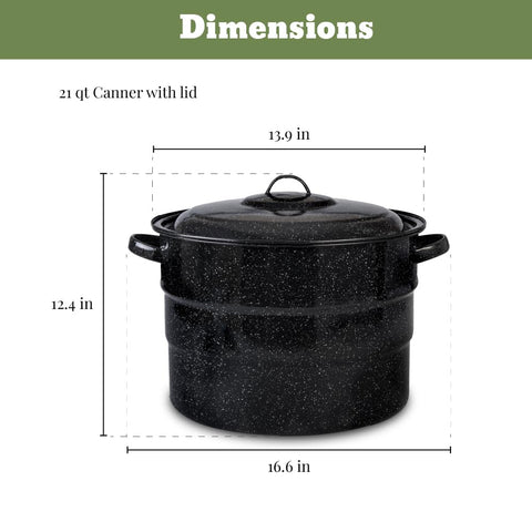 Granite Ware five-piece canning toolset arranged for efficient, safer jar handling