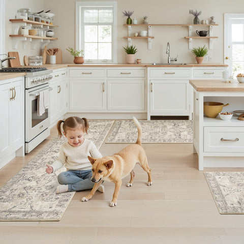 GRANNY SAYS boho kitchen lifestyle shot, elevates room aesthetic and function