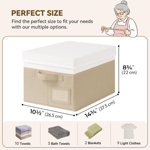 granny says folded flat box stored in closet for space saving