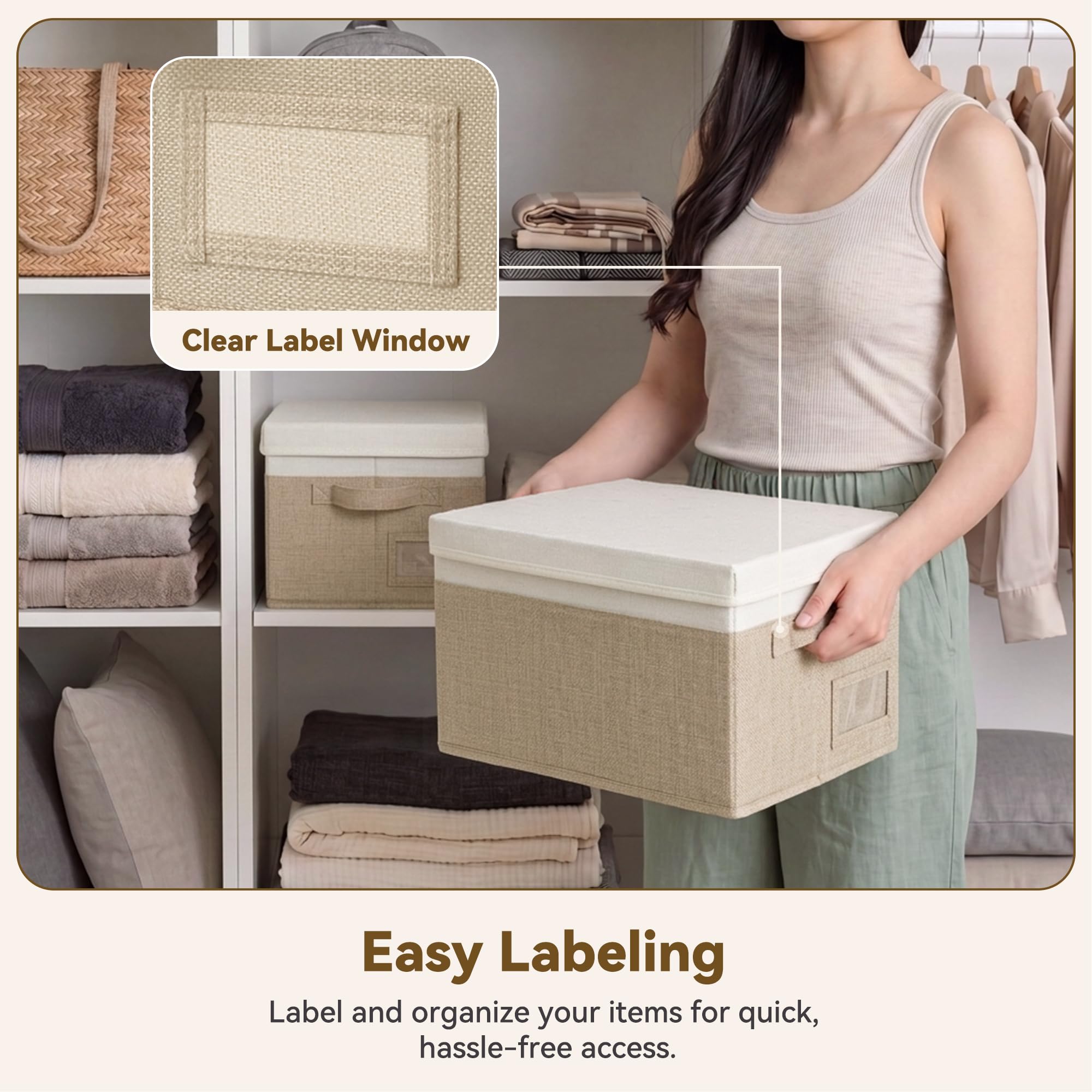 granny says side handle and label holder for easy transport