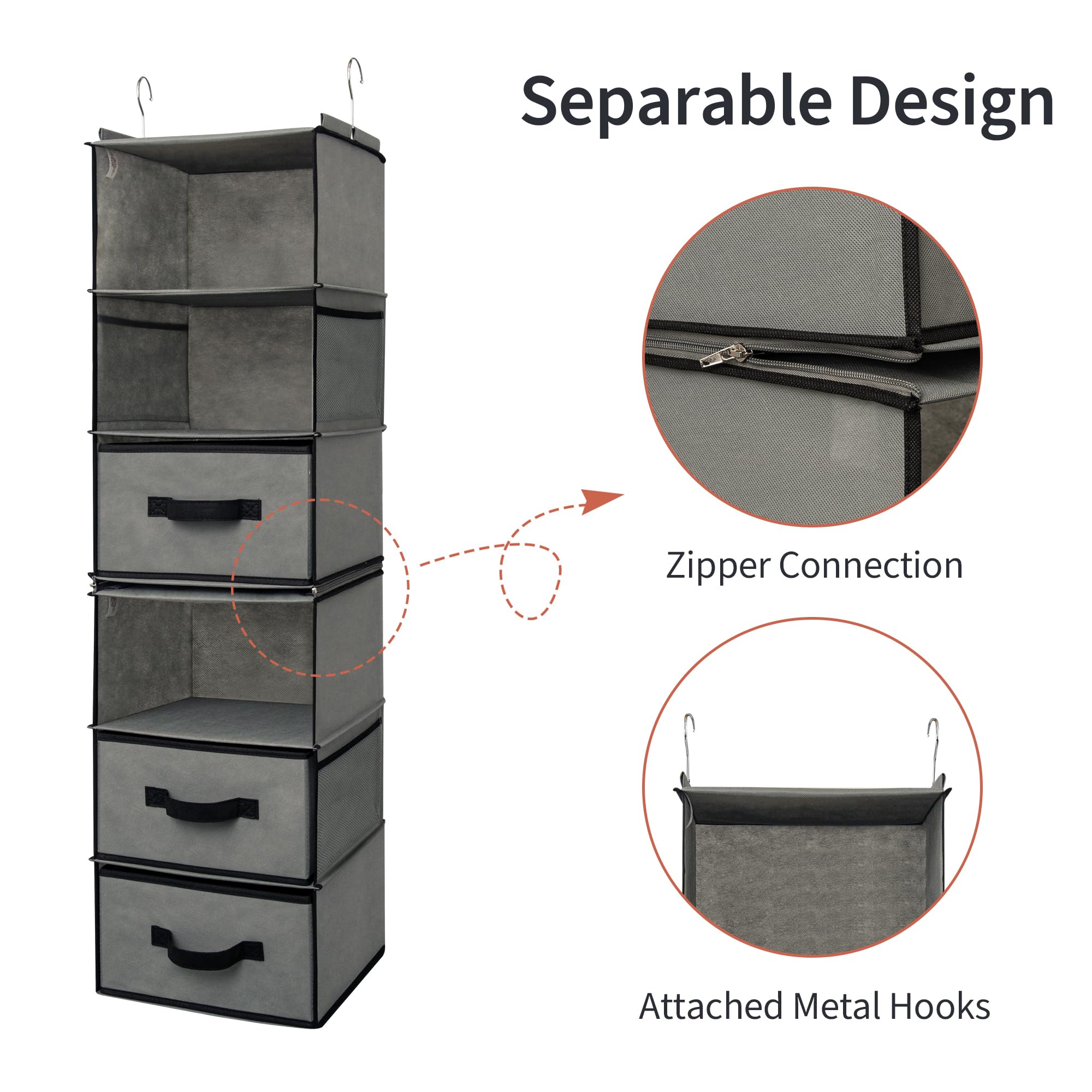 GRANNY SAYS installed in an RV closet illustrating compact, travel-friendly storage