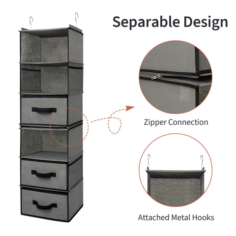 GRANNY SAYS installed in an RV closet illustrating compact, travel-friendly storage