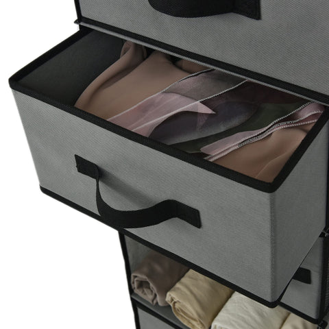 GRANNY SAYS open drawers displaying folded clothes and tidy compartmentalized storage