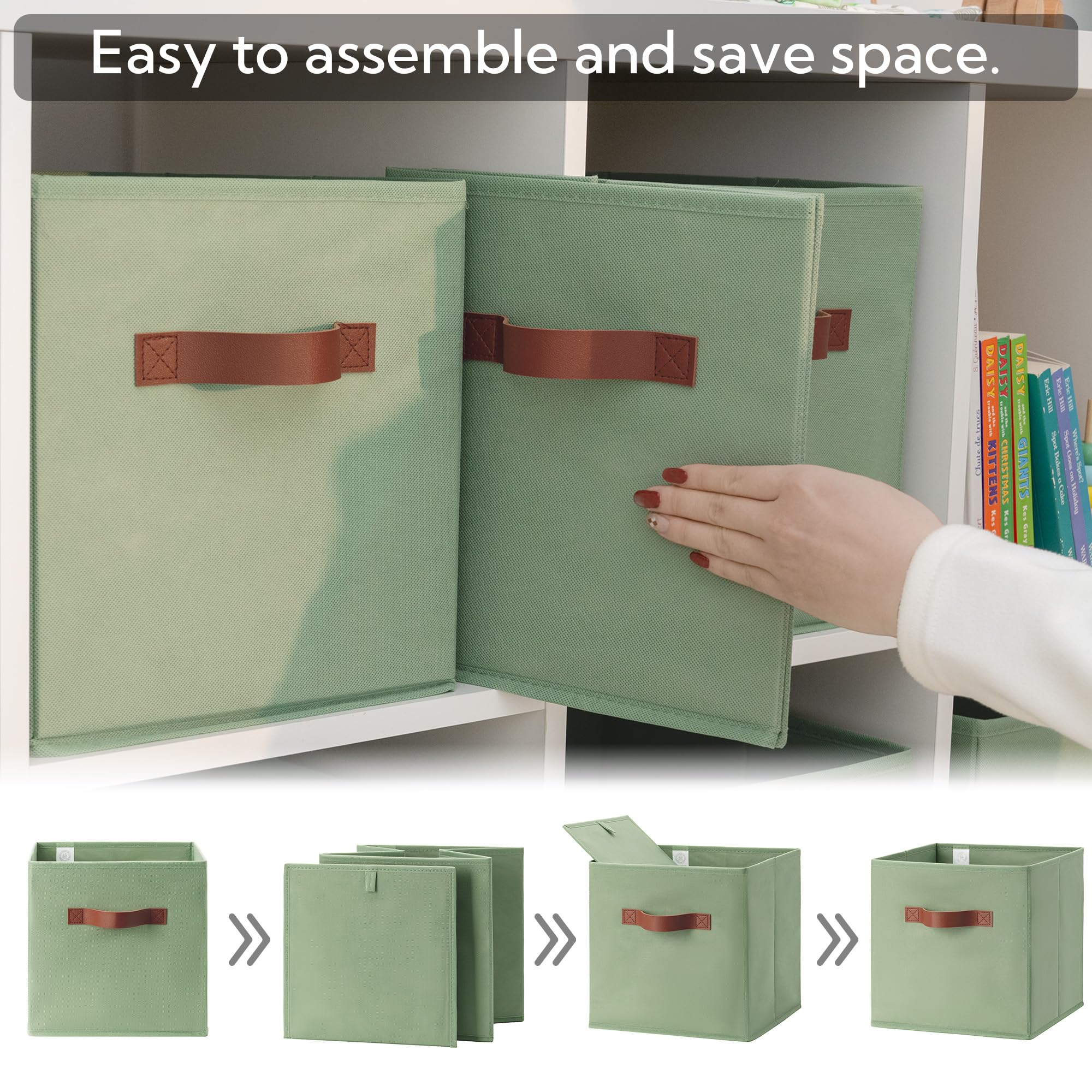 GRANNY SAYS cube beside a ruler showing dimensions for accurate fitting benefit