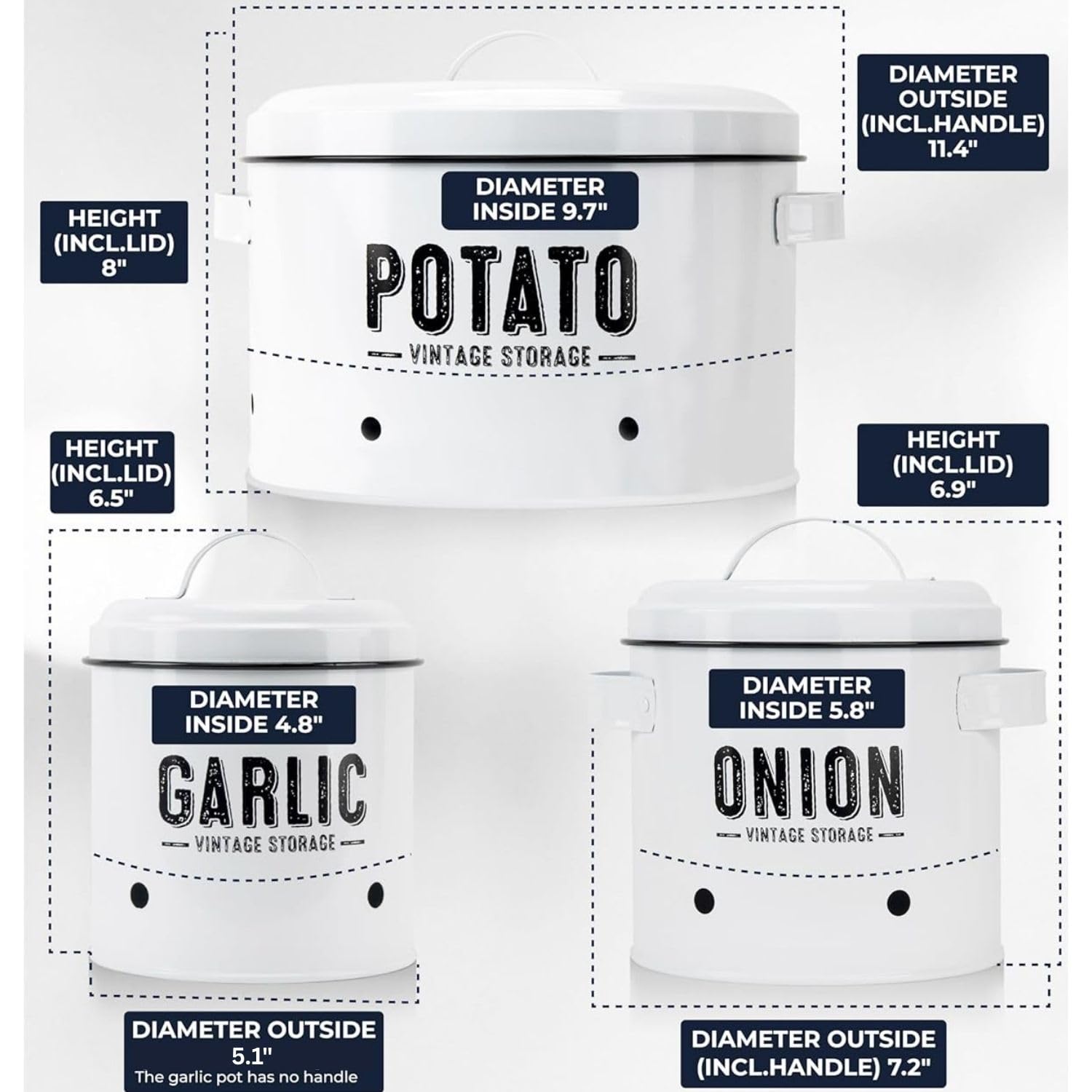 Granrosi inside potato bin filled with potatoes illustrating generous capacity