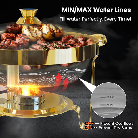 GRANVELL image of MIN/MAX water level markers preventing overfill and ensuring even steaming