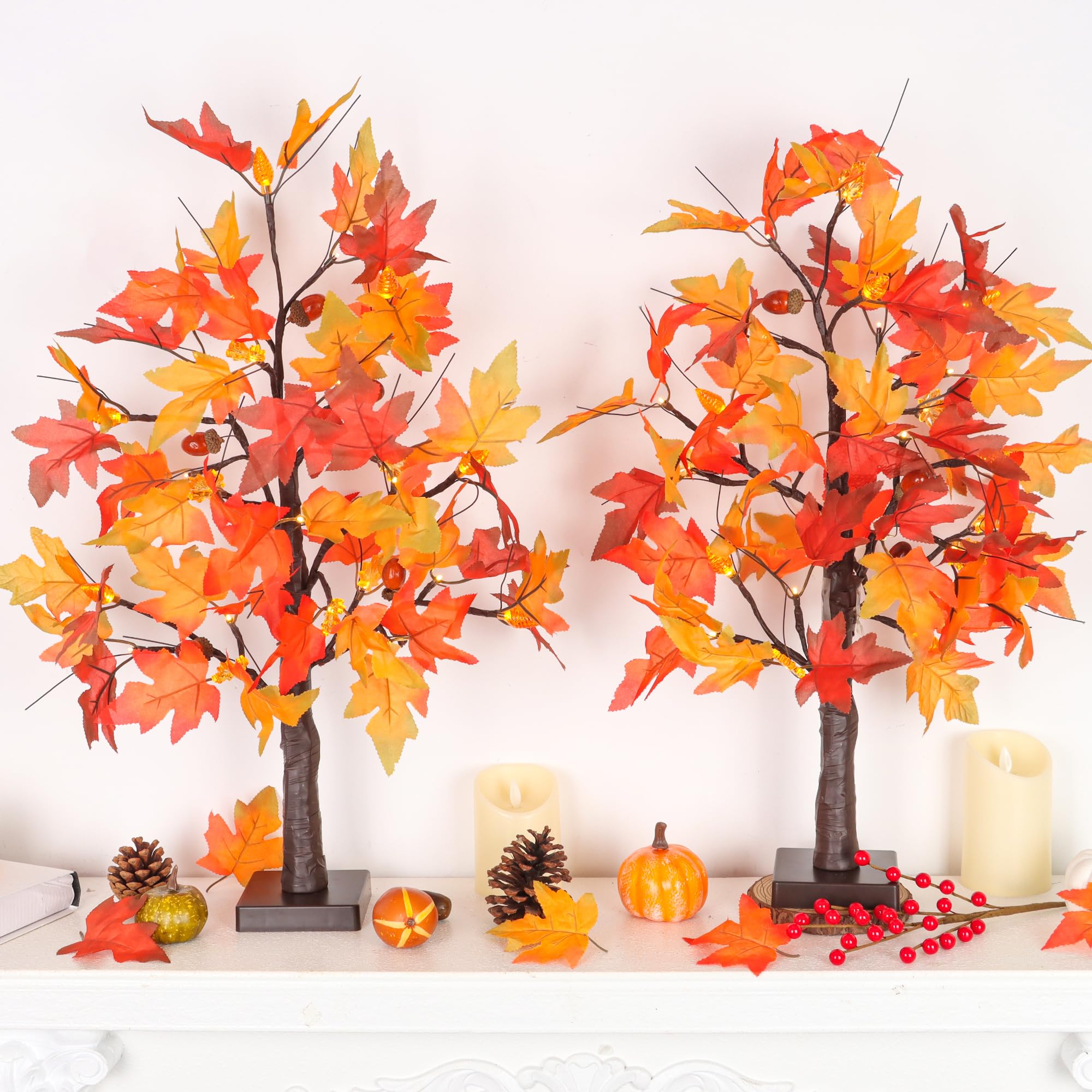 Grastfu close-up of realistic maple leaves highlighting texture and seasonal warmth
