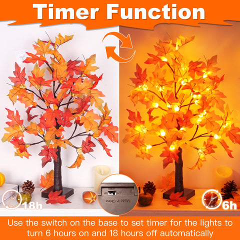 grastfu lit tree on mantel adding warm fall mood lighting