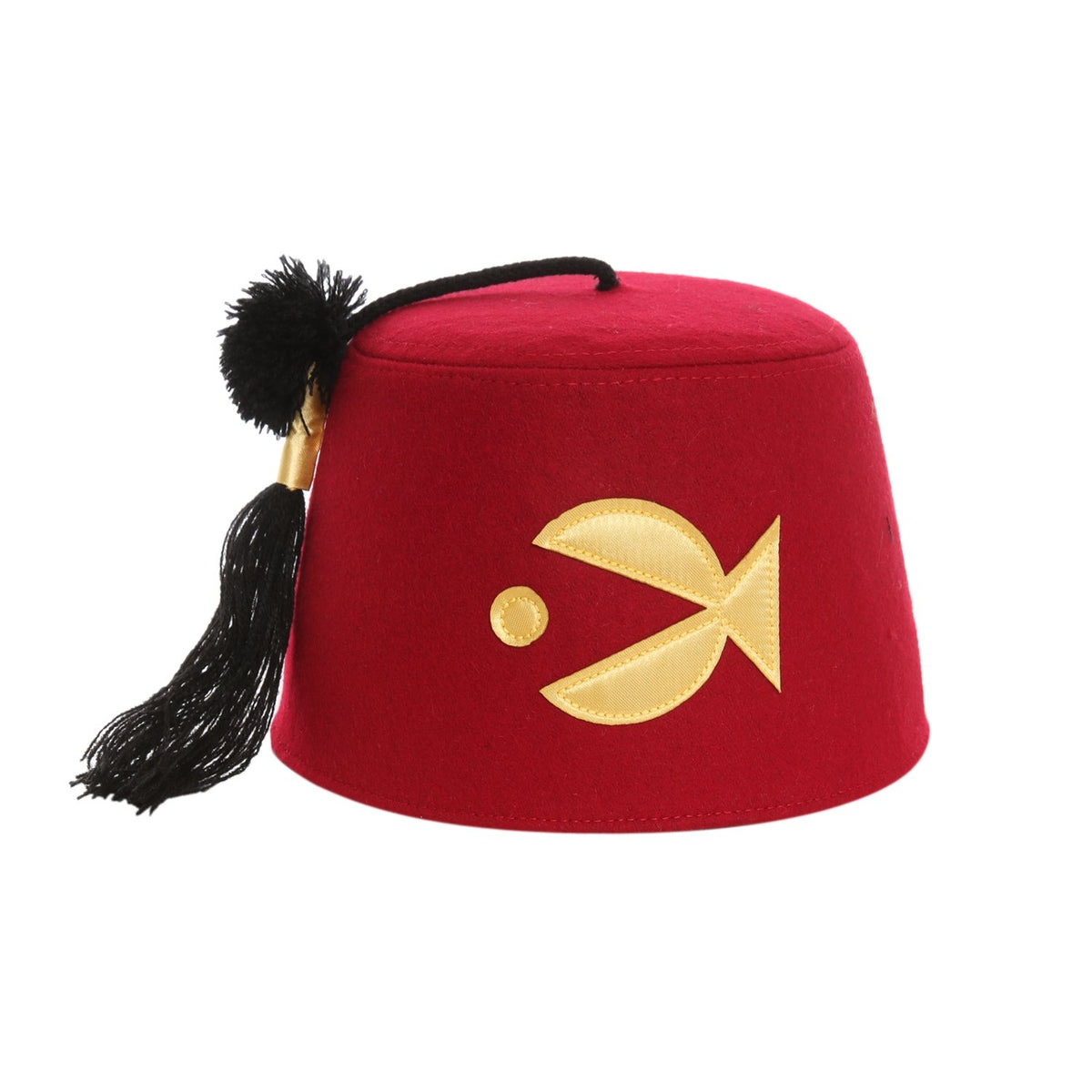 Gravity Falls Grunkle Stan fez front view showing embroidery and authentic red color