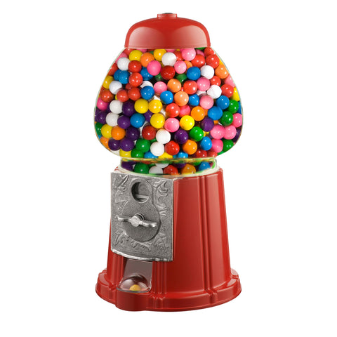 Great Northern front view red gumball machine adds vintage charm and countertop flair