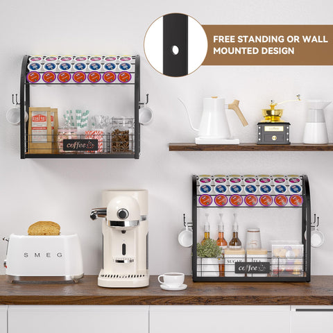 Greatseas countertop station arranged with coffee supplies for a neat brew area