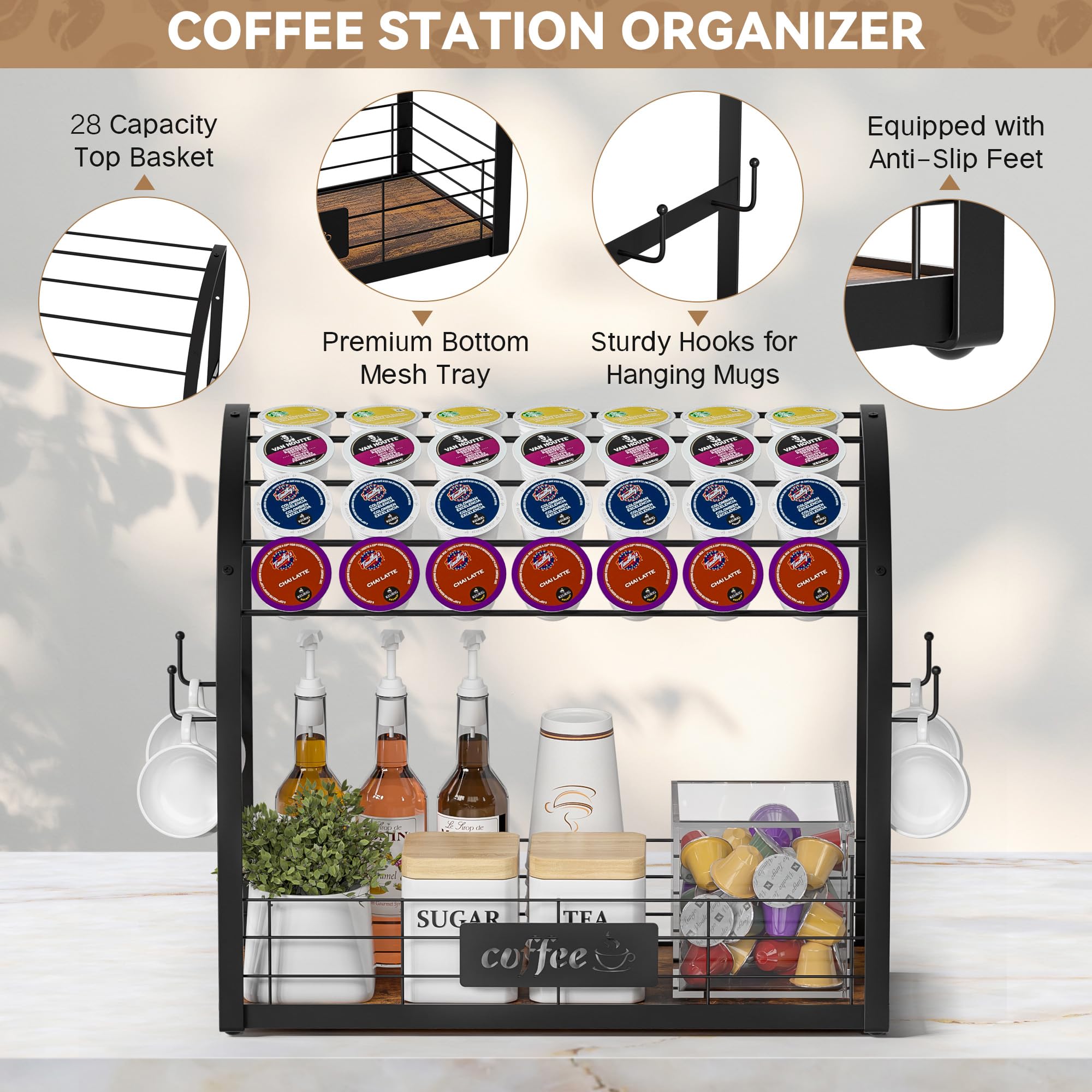 Greatseas wall mounted in kitchen freeing counter space and creating vertical station