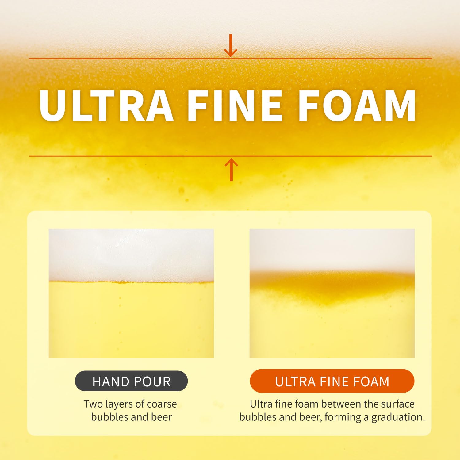 GREEN HOUSE pouring from a beer can producing creamy draft-like foam