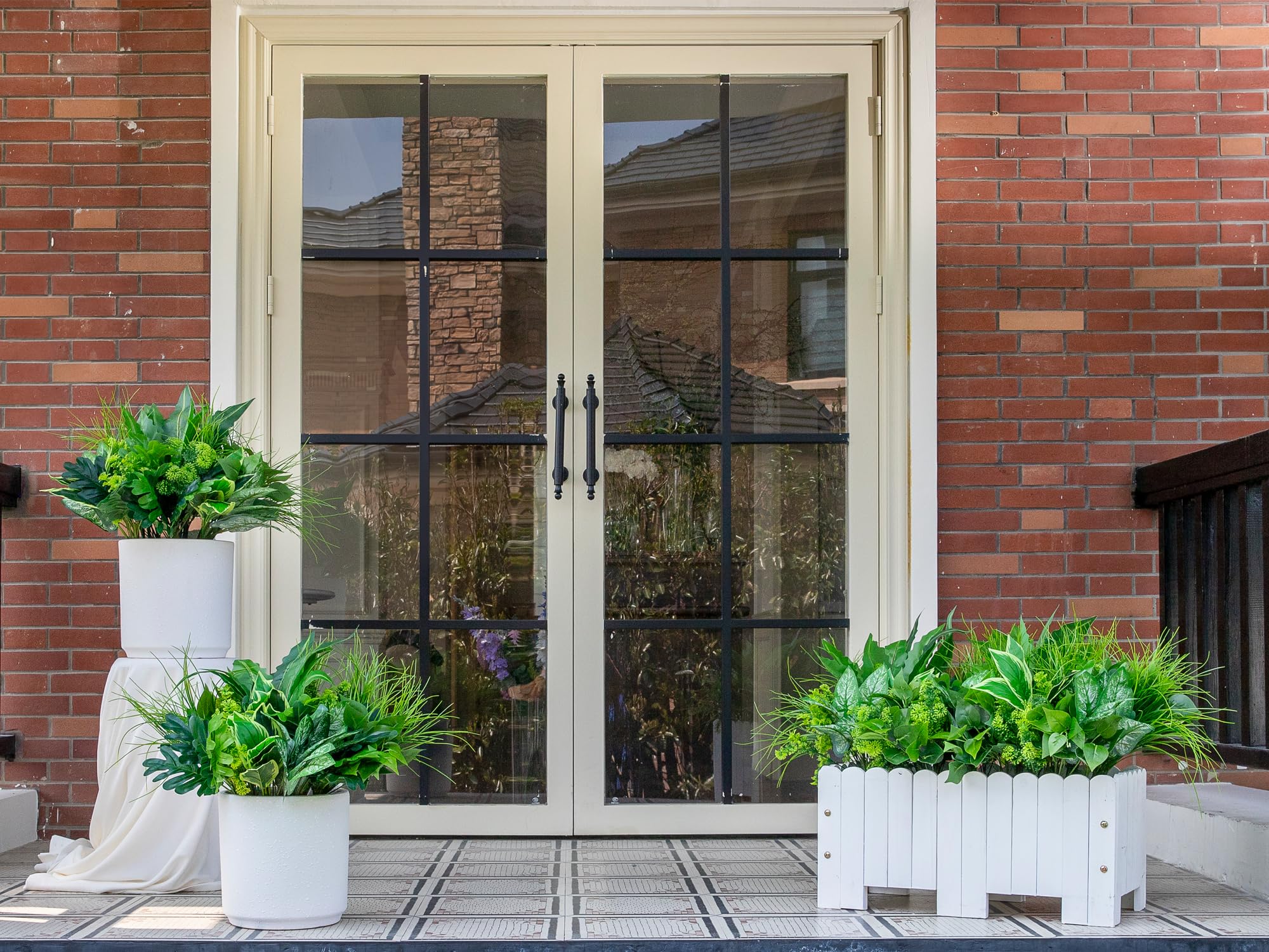 Green Moon planter on balcony, compact display boosts curb appeal