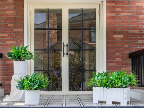 Green Moon planter on balcony, compact display boosts curb appeal