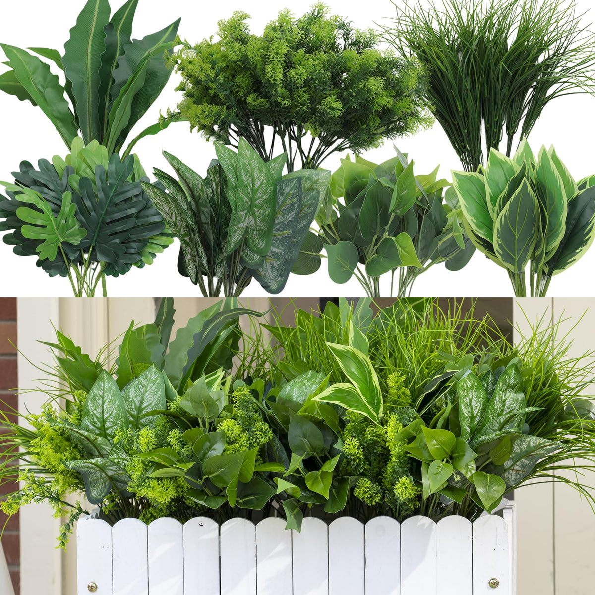 Green Moon front packaging showing 18PCS outdoor stems, easy curb appeal