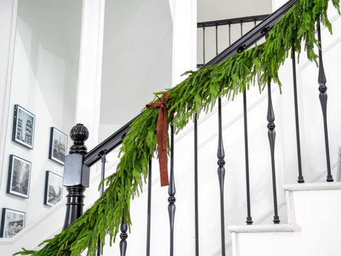 Green Moon garland compressed in packing showing safe shipping and easy recovery