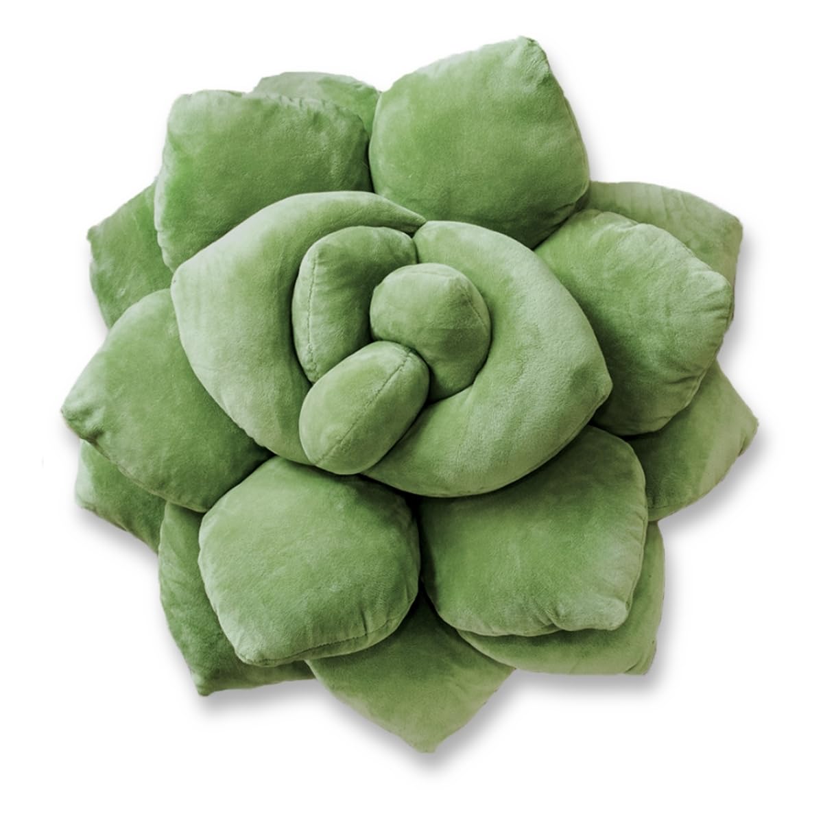 Green Philosophy Co. Succulent pillow front view adds sculptural decor