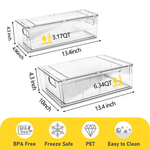 Greenby drawer close-up of smooth plastic texture for easy cleaning benefit