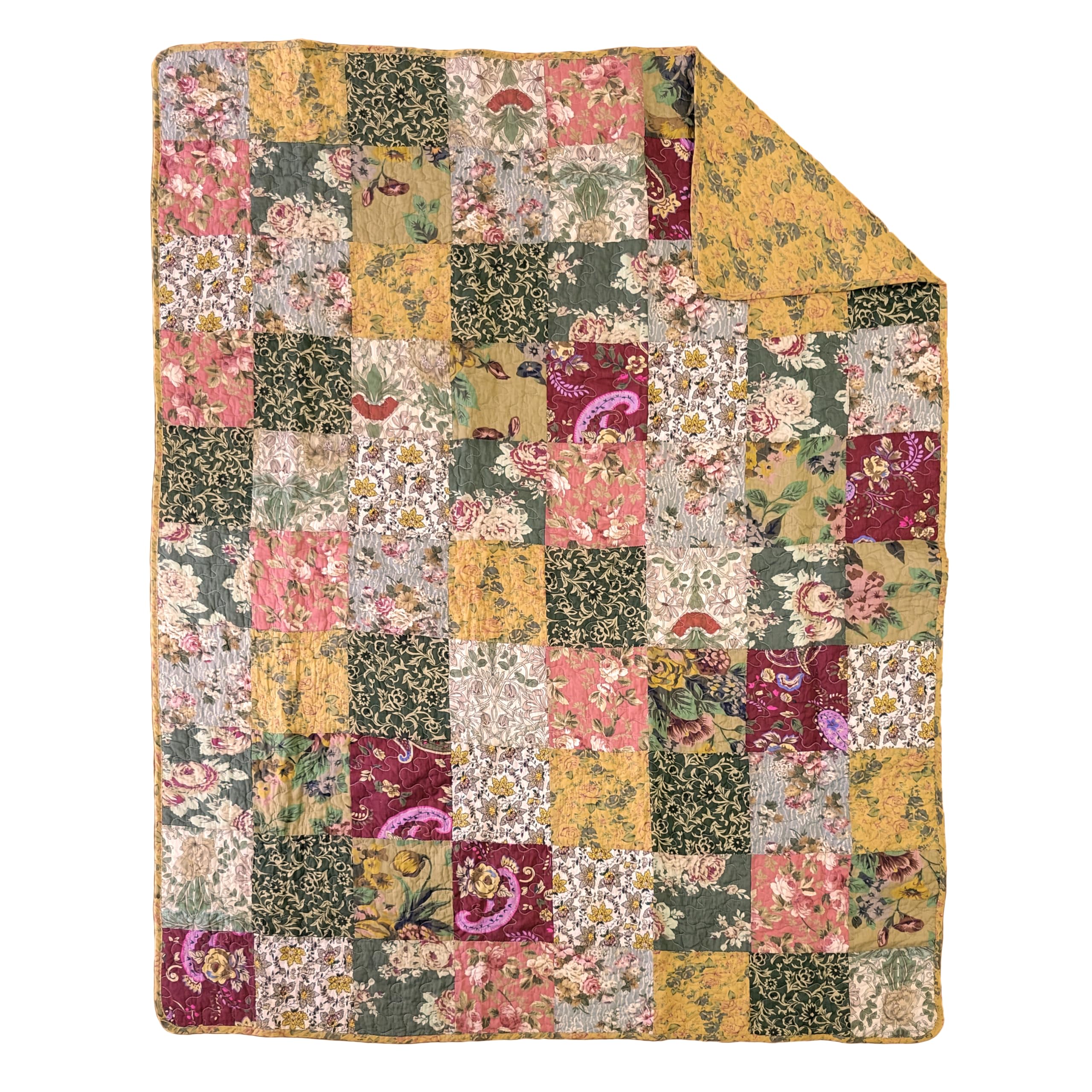Greenland Home Fashions close-up of vermicelli quilting, highlights durable textured stitching