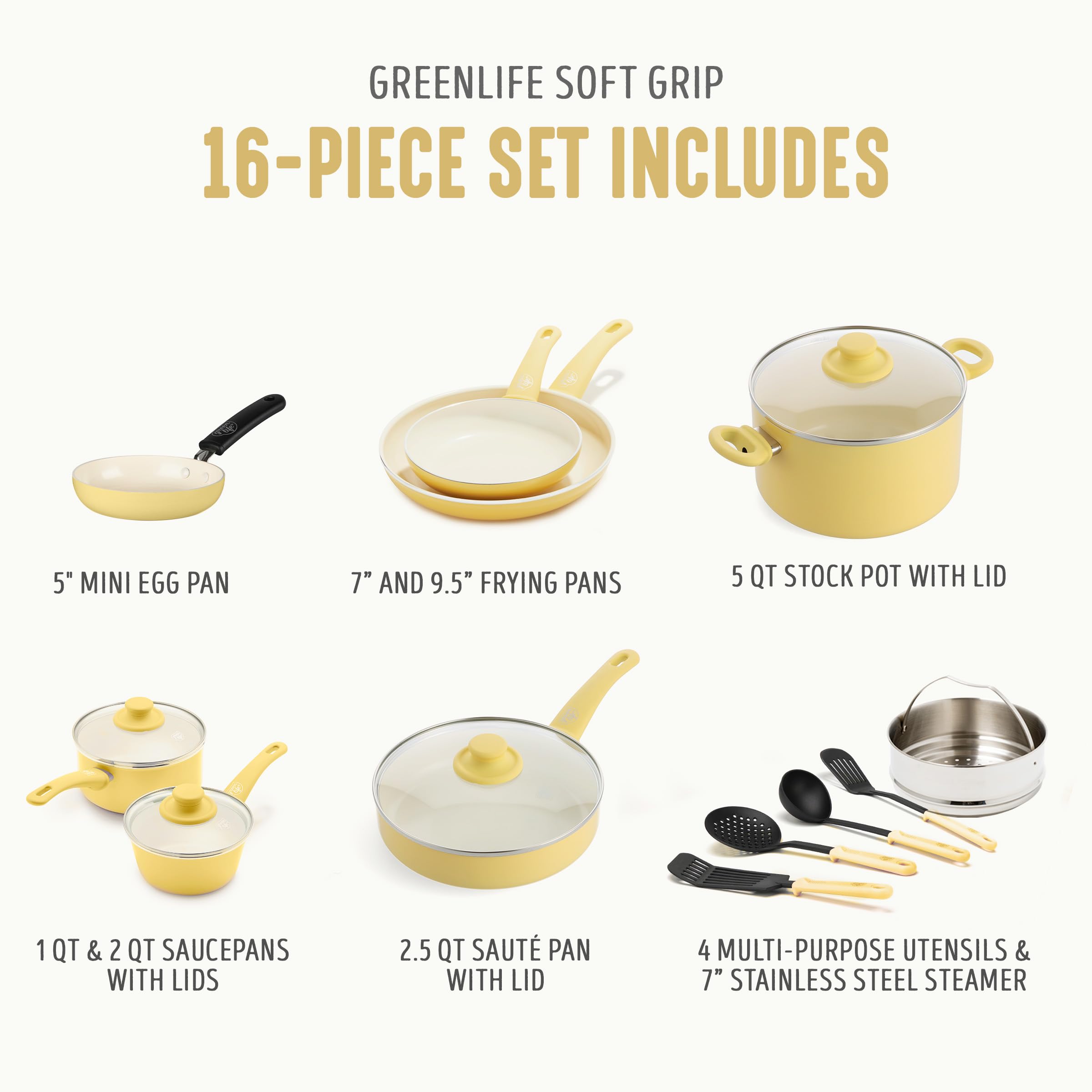 GreenLife ceramic nonstick interior texture showing easy-release finish
