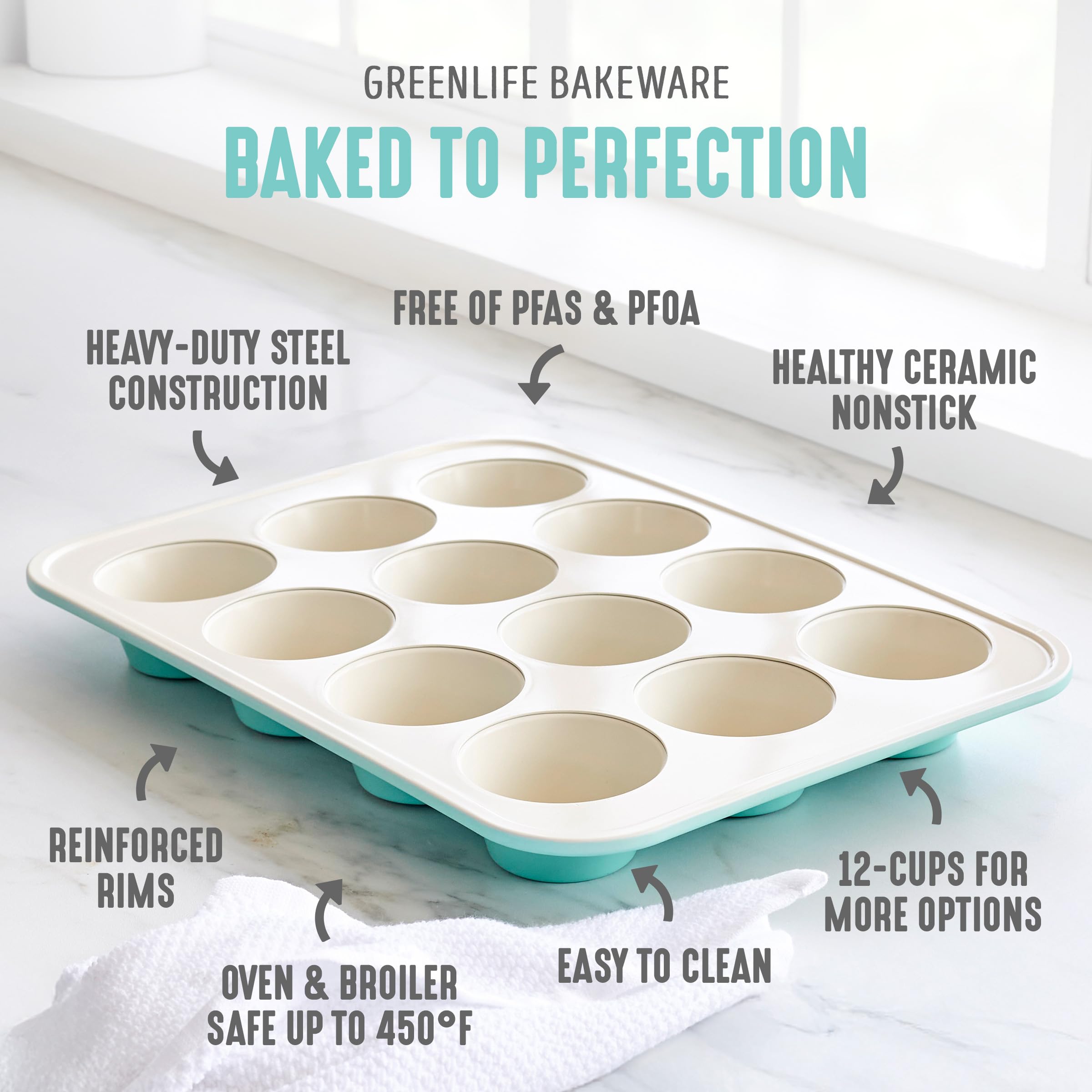 greenlife cup size comparison with ruler showing bakery-style portion benefit