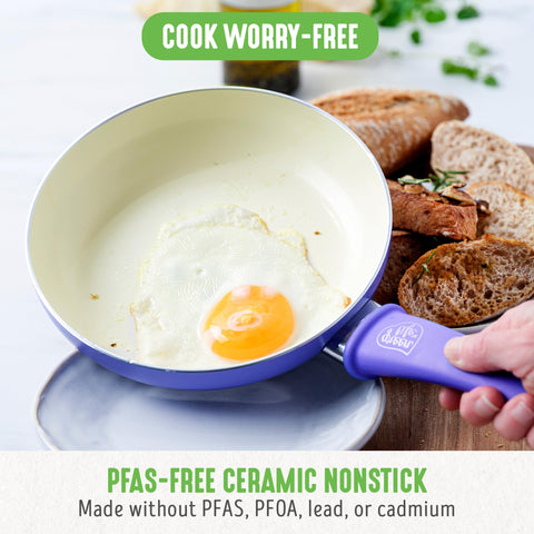 GreenLife ceramic nonstick close-up showing smooth surface for easy release