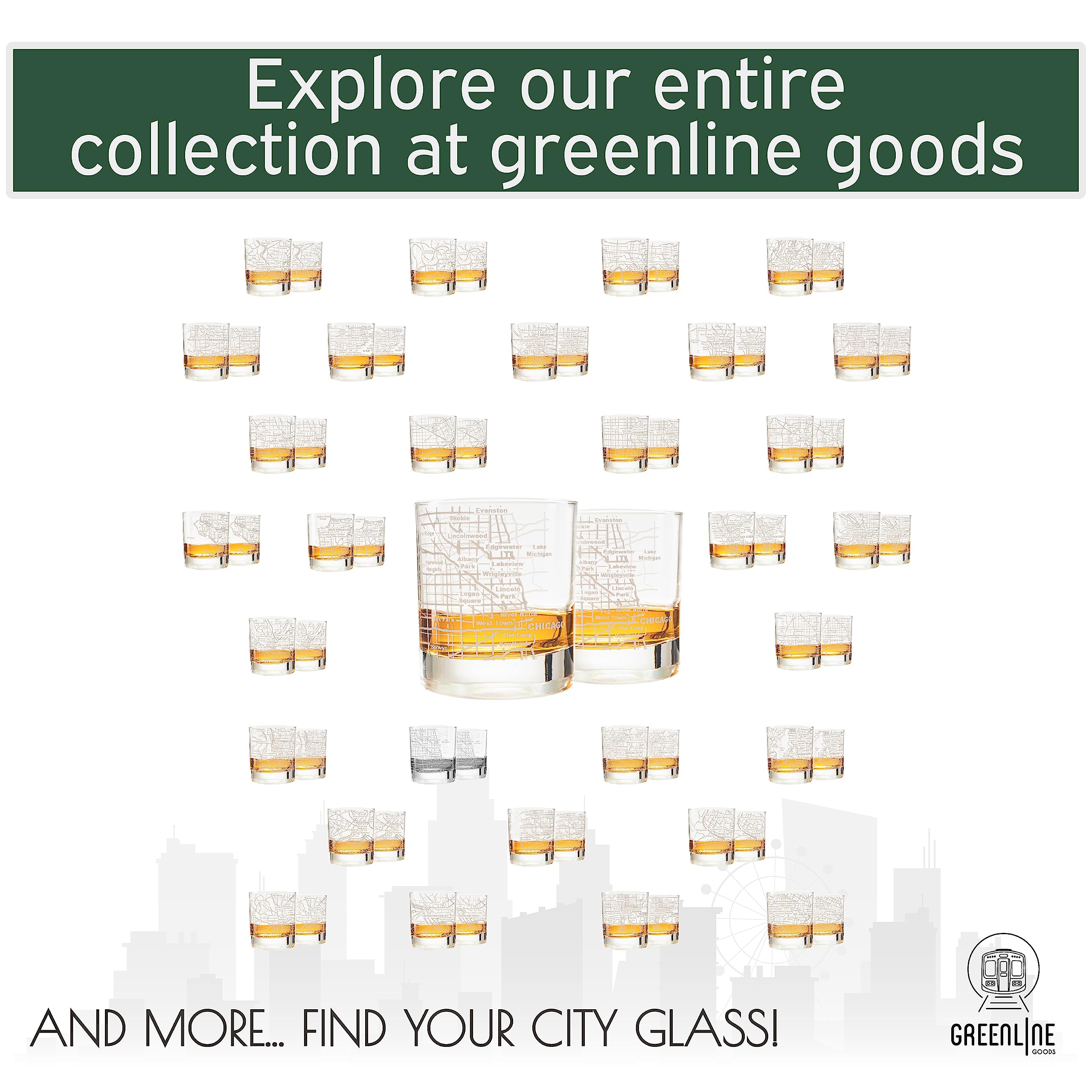 Greenline Goods glasses on bar with cocktail showing stylish entertaining