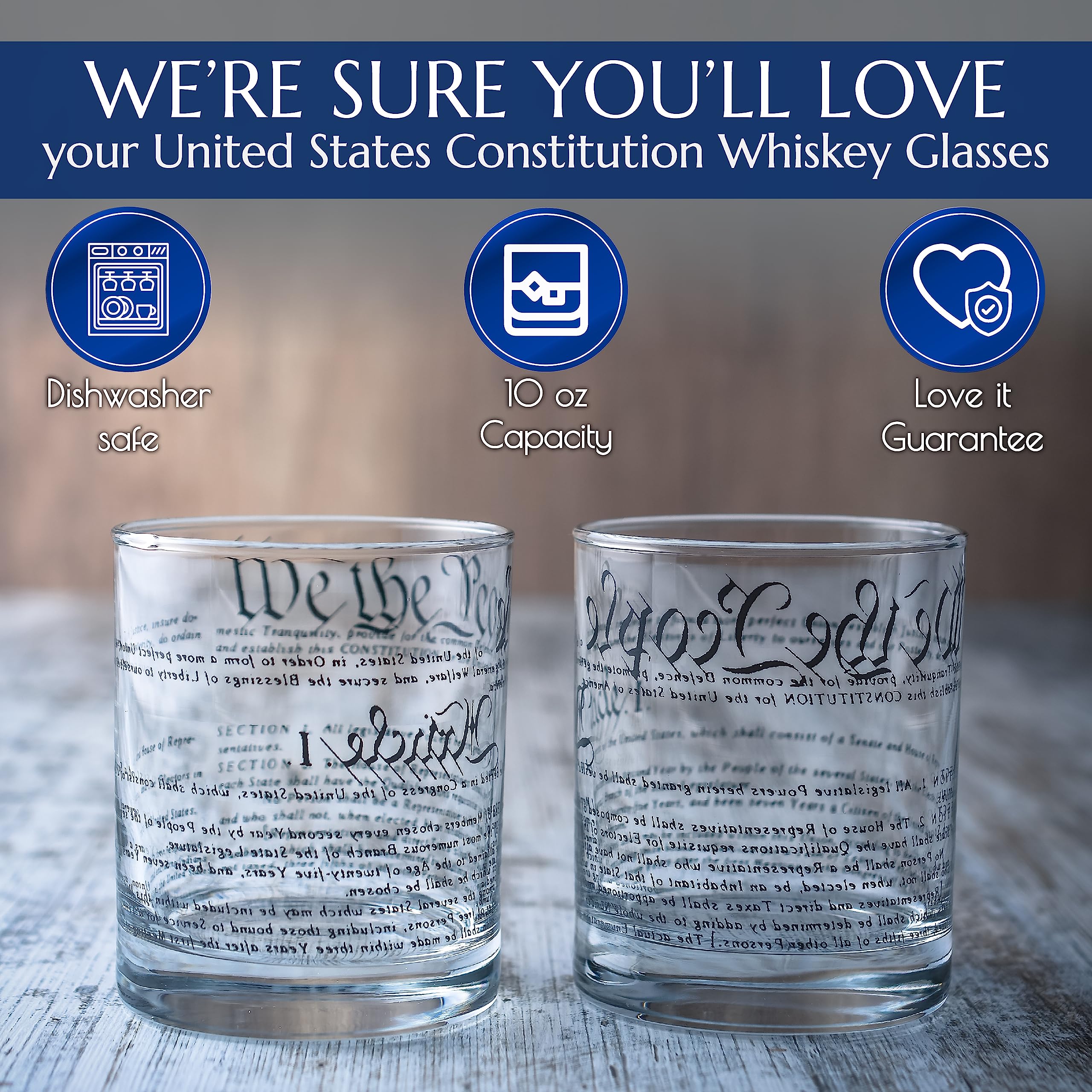 Greenline Goods two-glass set and packaging displayed as a ready patriotic gift option