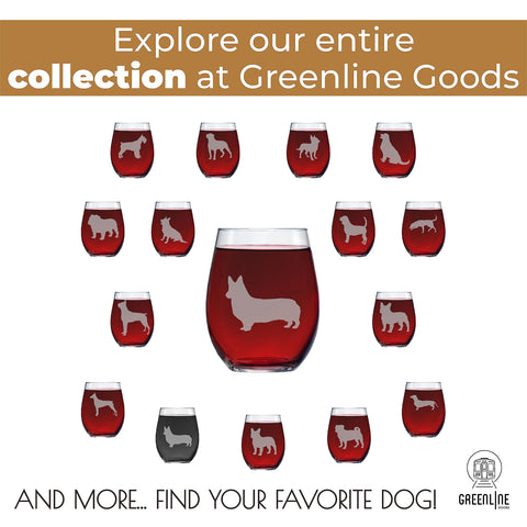 Greenline Goods scale shot with hand holding glass, showing comfortable weight benefit