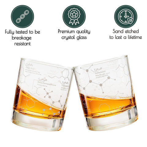 Greenline Goods glass held in hand showing 10 oz scale and confident, comfortable grip