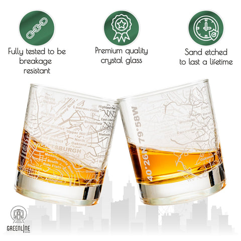 Greenline Goods tumbler held in hand showing heavy base for stable, comfortable sipping