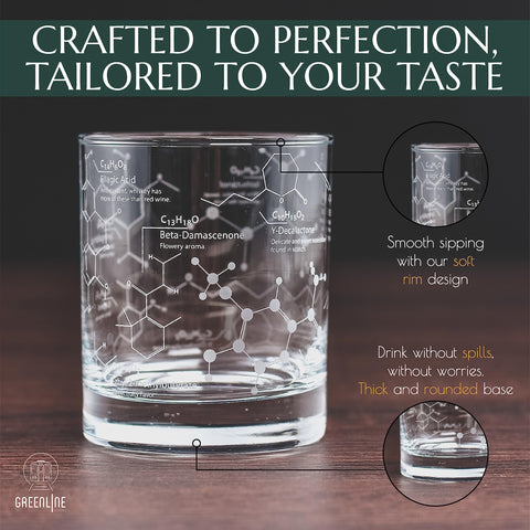 Greenline Goods tumbler poured with Old Fashioned cocktail showing clarity and drink compatibility