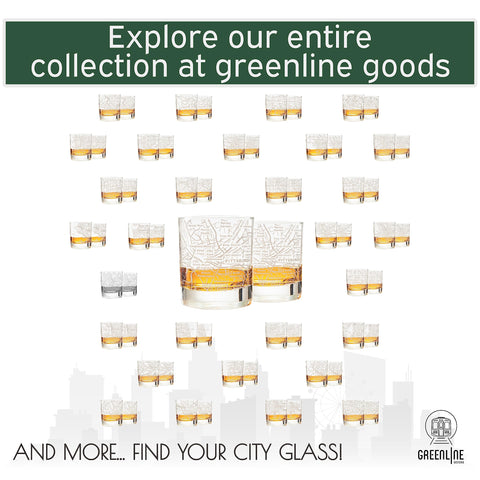 Greenline Goods tumblers on a home bar suggesting local pride and stylish entertaining