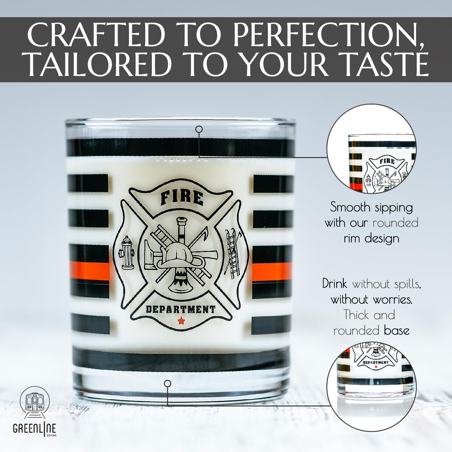 Greenline Goods glass held in hand to show 10 oz scale and comfort