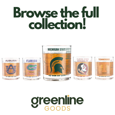 Greenline Goods lifestyle tailgate scene showing glasses enhancing game-day camaraderie