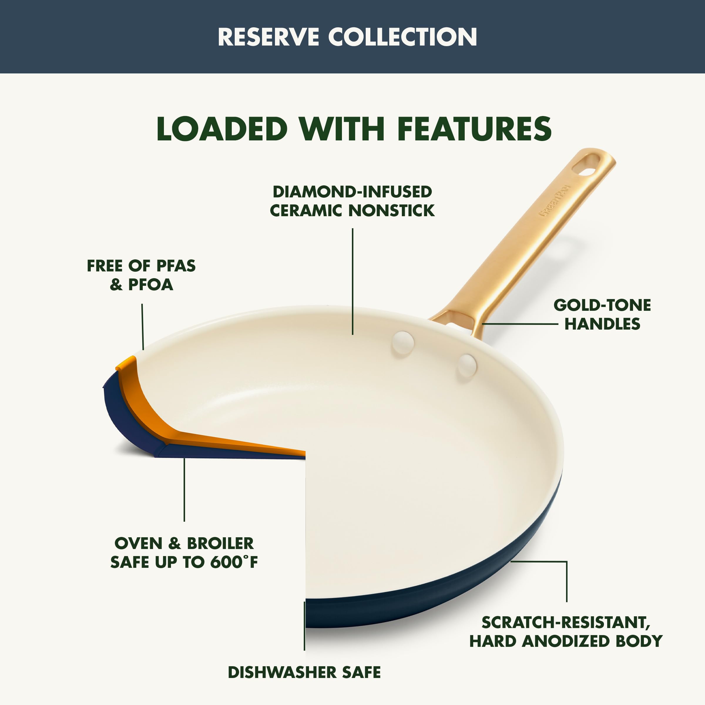 GreenPan 11-inch grill pan with lid cooking grill marks for versatile searing