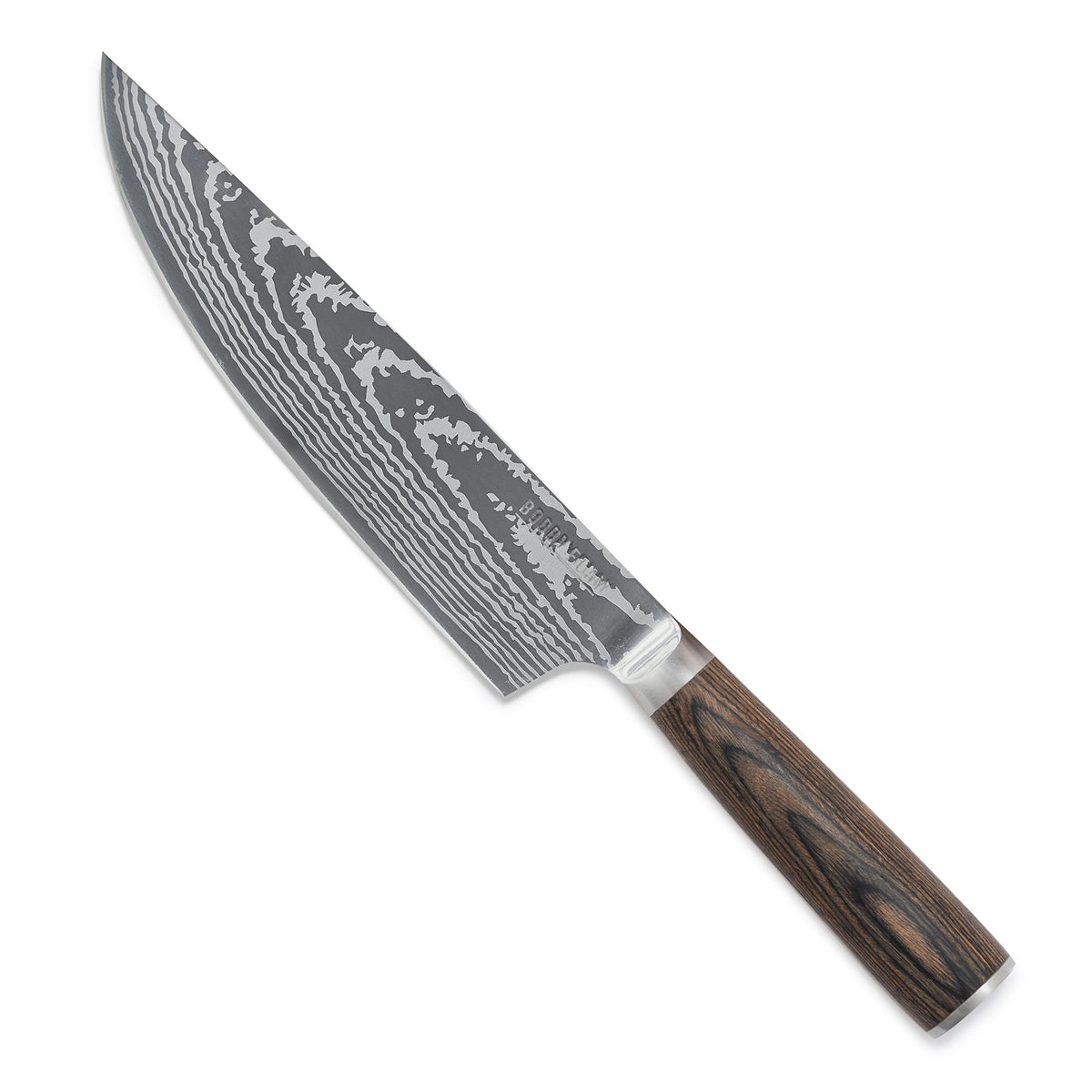 GreenPan Bobby Flay front view showing full knife and balanced design benefit